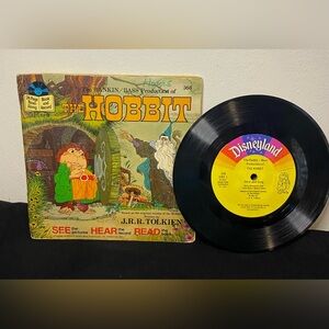 The Hobbit Tolkien See Hear Read 24 Pg Read Along Book Record Rankin Bass 1977